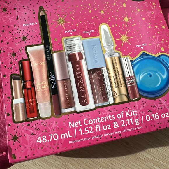 Sephora Favorites Lip Value Set Holiday 2025 10 Pc Bag Kit LIMITED EDITION NEW - Picture 2 of 6